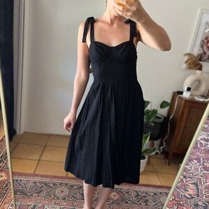 LC Lauren Conrad Linen Midi Dress